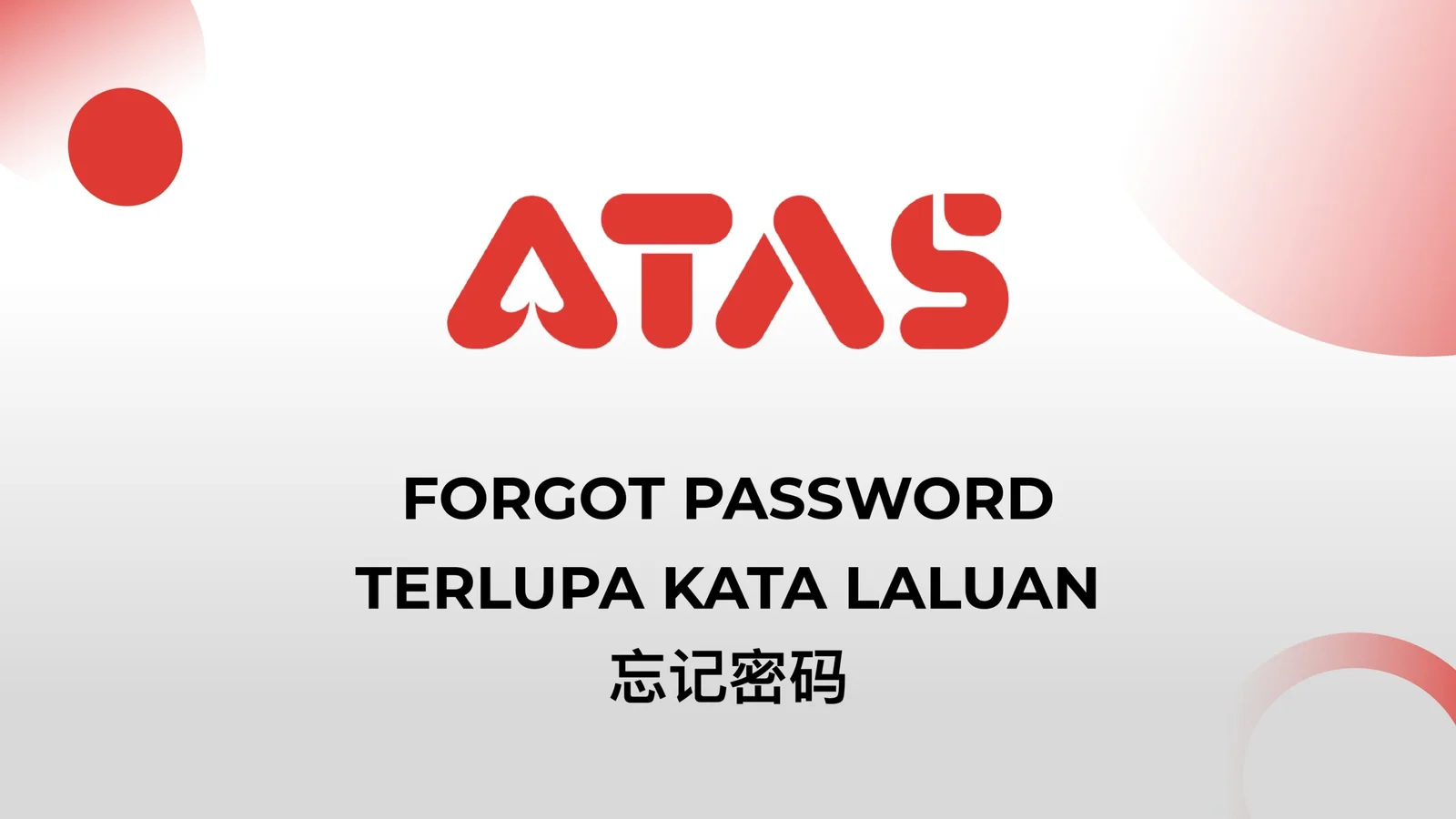 Forgot-password guide overview — step 1 of the Forgot Password guide