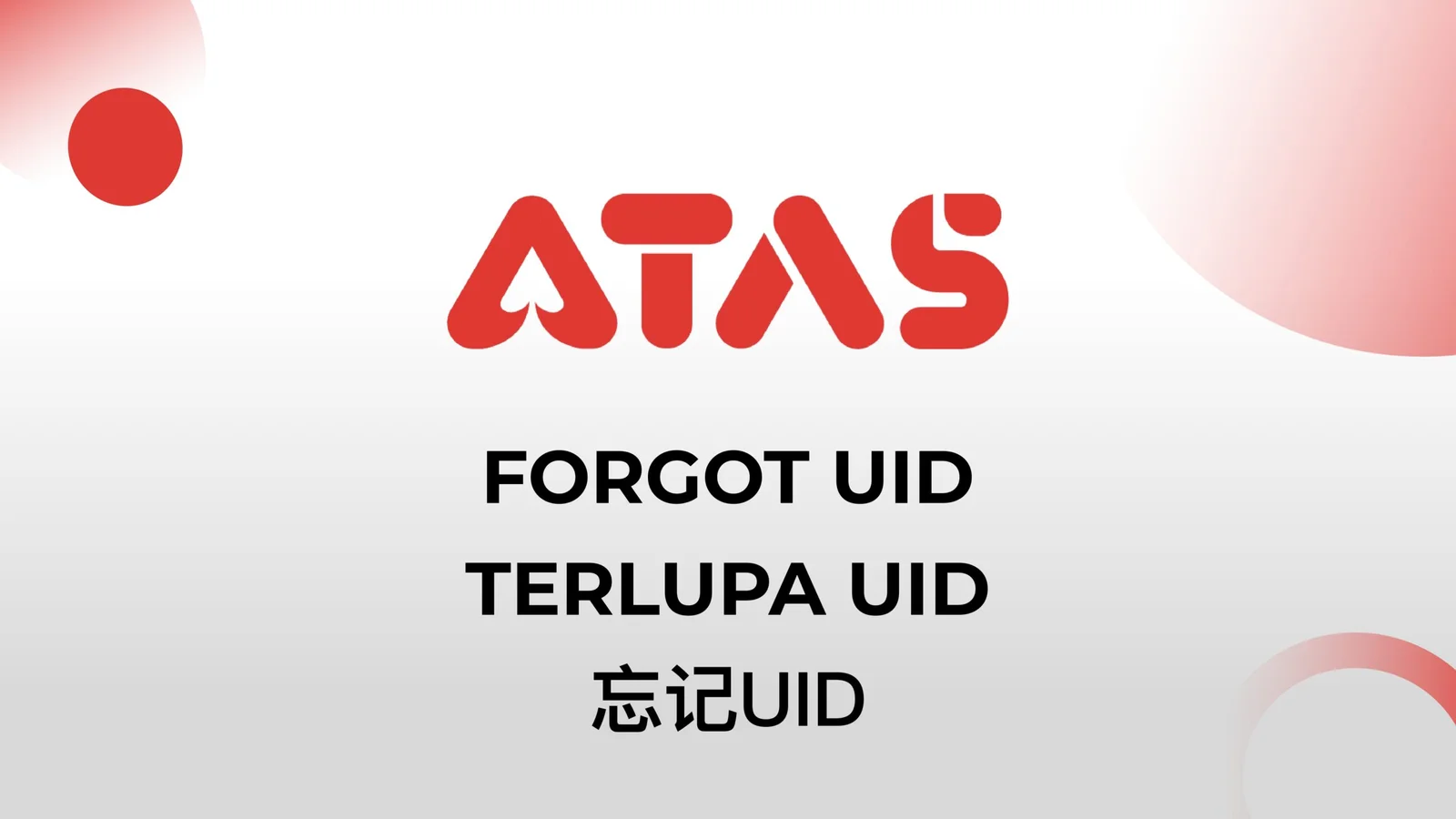 Forgot-UID guide overview — step 1 of the Forgot UID guide
