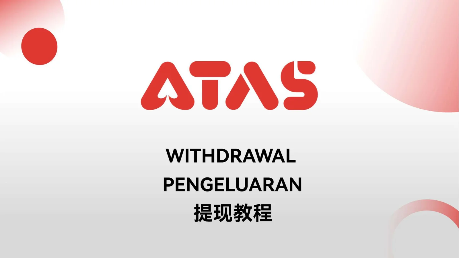 Bank-withdrawal guide overview — step 1 of the Withdrawal guide